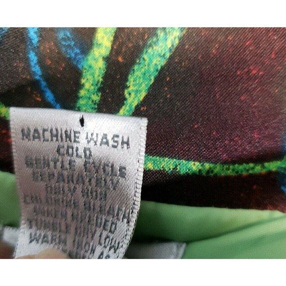 CHICO'S floral lined zip jacket multicolored sz 3 ( XL)  long sleeve - Picture 8 of 8